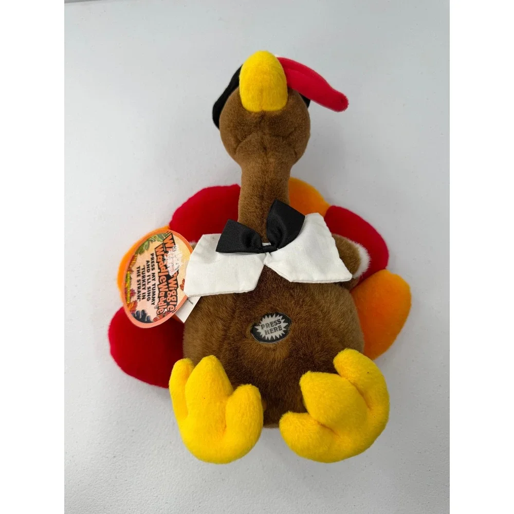 DanDee Wiggle Waddle Turkey Plush Thanksgiving Animated Singing Toy 12